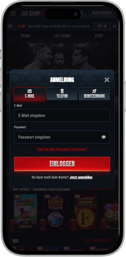 Glorian Casino Login